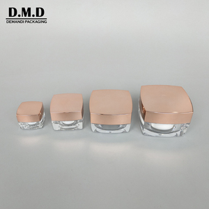 Biểu Tượng Tùy Chỉnh 10Gram 15gr 1Oz Bạc 30 Gram 50G Rỗng Sang Trọng Chất Lượng Cao Vuông Rose Gold Mỹ Phẩm Kem Mắt Jar 5G <span class=keywords><strong>Container</strong></span> - Product Image 5