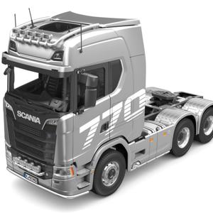 รถบรรทุก RC ไฮดรอลิกโลหะ SJY-K5802 1/14  แบบ 6x6 พร้อมระบบเสียงและไฟ 2 ระดับ เปิดประตูได้ ของเล่นแบบจำลอง - Product Image 4