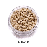 Meilleures ventes – Marque IRUIBEAUTY – 1000 micro-anneaux de 3 mm avec pavé de perles, anneaux en cuivre, nano-perles en silicone pour extensions capillaires