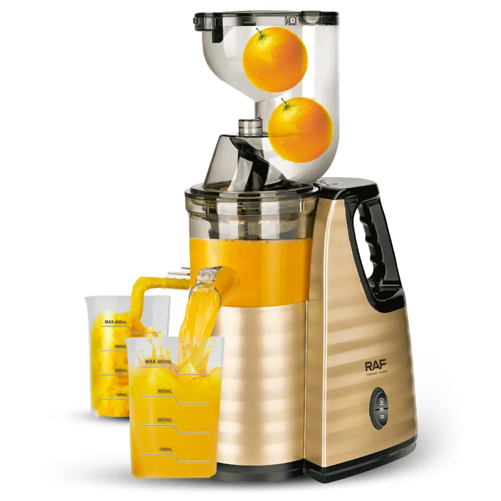 Fabrik Großhandel Squeezer Elektrische Zitrone Orangensaft presse Maschinen extrakt De Jus De Früchte Extraktor Jugo Big Mouth Slow Juicer