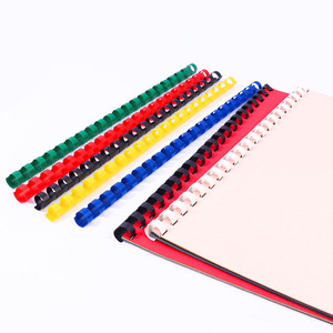 Foska Plastic Binding Spiral Spine Loose-leaf Paper Booking Coils 6-51mm Multicolored Coil <strong>Bindings</strong> Spines with 20-450 Sheests - Product Image 2