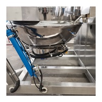 Machine à double mélangeur de cuisson planétaire durable en acier inoxydable 304 grande capacité pour la fabrication de sauce chili et de pâte de curry