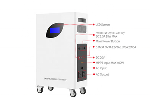 내장 인버터 ESS 태양열 시스템 발전소 <span class=keywords><strong>Lifepo4</strong></span> 배터리 1000W 가정용 전원 공급 장치 1280wh 1200W 올인원 5A <span class=keywords><strong>20V</strong></span> - Product Image 4