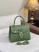 Sac à rabat tendance en PU avec fermeture à boucle, couleur unie, deux sangles, portable, bandoulière, pour femme, modèle 1101 #