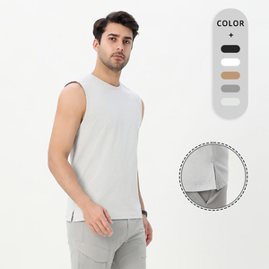 Custom Printed Logo Plain Blank <b>Men</b> Breathable Moisture Wicking Sleeveless <b>Men</b> Casual T-shirts Activewear <b>Men</b> - Product Image 1