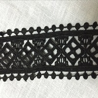 Dentelle en fibre de lait pour vêtements, dentelle sexy en polyester pour chaussures et sacs, dentelle personnalisée