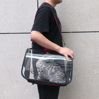 Sac de transport de voyage unique pour chien chat oiseau perroquet bonne qualité transparent oiseaux chiot chiens chats sac à main fournitures pour animaux de compagnie