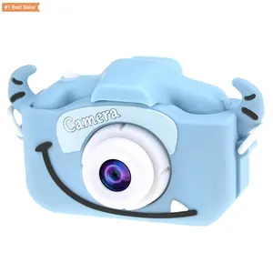 Jumon Mini phim hoạt hình HD phía trước và phía sau máy ảnh kép hỗ trợ chụp ảnh video selfies thời gian chụp máy ảnh trẻ em