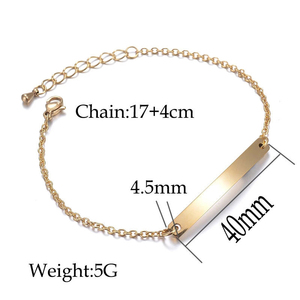 Bracelet personnalisé professionnel avec barre de coordonnées gravée, en acier inoxydable, bijoux personnalisés pour maman, fille, cadeau - Product Image 6