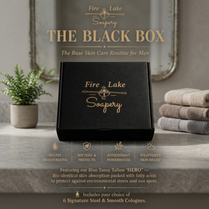 La Routine de Soins pour Hommes BLACK BOX - Produits Botaniques Entièrement Naturels Fabriqués Artisanallement par la Savonnerie Fire Lake - Product Image 2