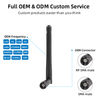 Antenne WiFi externe omnidirectionnelle 3dBi en caoutchouc à polarisation verticale 2400-2500MHz 5150-5850MHz pour routeur