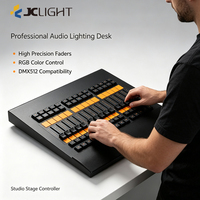 Console de contrôle d'éclairage DMX de scène Jc Professional M2a Performance Fader Wing avec flight case