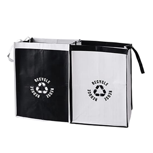 Wholesale OEM Custom PP Woven Handled Medium Size Reusable Garbage Sorting Bag Waterproof Kitchen Office Waste <b>Bin</b> Bag - Product Image 2