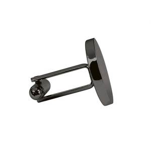 Boutons de manchette ronds dorés polis avec diamant et perle, pinces à cravate élégantes pour mariage ou cadeau - Product Image 2