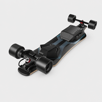 Longboard électrique à double transmission par courroie, planche en bois d'érable canadien 8 plis, deck en fibre de verre, roues confortables en PU 90/105 mm, batterie 12S2P 432 Wh, vitesse maximale 30 MPH