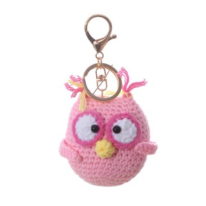 Amigurumi Owl Crochet <span class=keywords><strong>Keychain</strong></span> handmade dệt kim động vật Mặt dây chuyền Túi món quà quyến rũ cho chìa khóa xe phụ kiện - Product Image 5