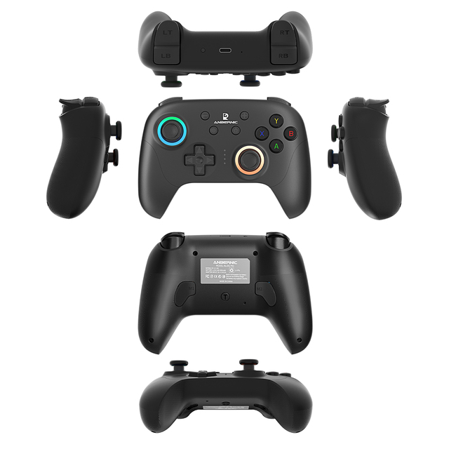 ANBERNIC Gamepad Features a Hall Joystick Hall Trigger Vibration Motor Supports Wifi Connection and Has 5 Light Adjustments