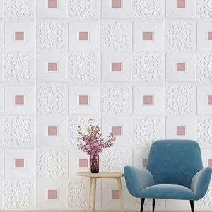 新しいスタイルの3Dフォーム壁タイル装飾デザイン3DレンガPEフォーム壁紙壁パネルステッカー