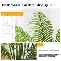 Vente en gros de palmiers artificiels en plastique Starmap Dypsis Lutescens en pot, faux palmiers artificiels de 60 à 210 cm, décoration intérieure/extérieure