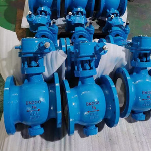 Vanne à bille à passage intégral à étanchéité rigide électrique en acier moulé PQ340H-16C, manuelle, à turbine, montage latéral excentrique pour eau et gaz, OEM - Product Image 2