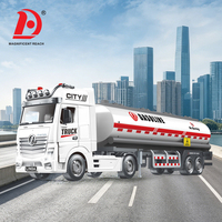 Camion-citerne télécommandé RC 4 canaux avec lumières et sons, véhicule d'ingénierie RC rechargeable pour enfants