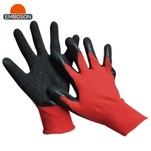Gant en <span class=keywords><strong>latex</strong></span> froissé à prise ferme en gros d'usine Gants enduits de paume en <span class=keywords><strong>latex</strong></span> froissé - Product Image 1