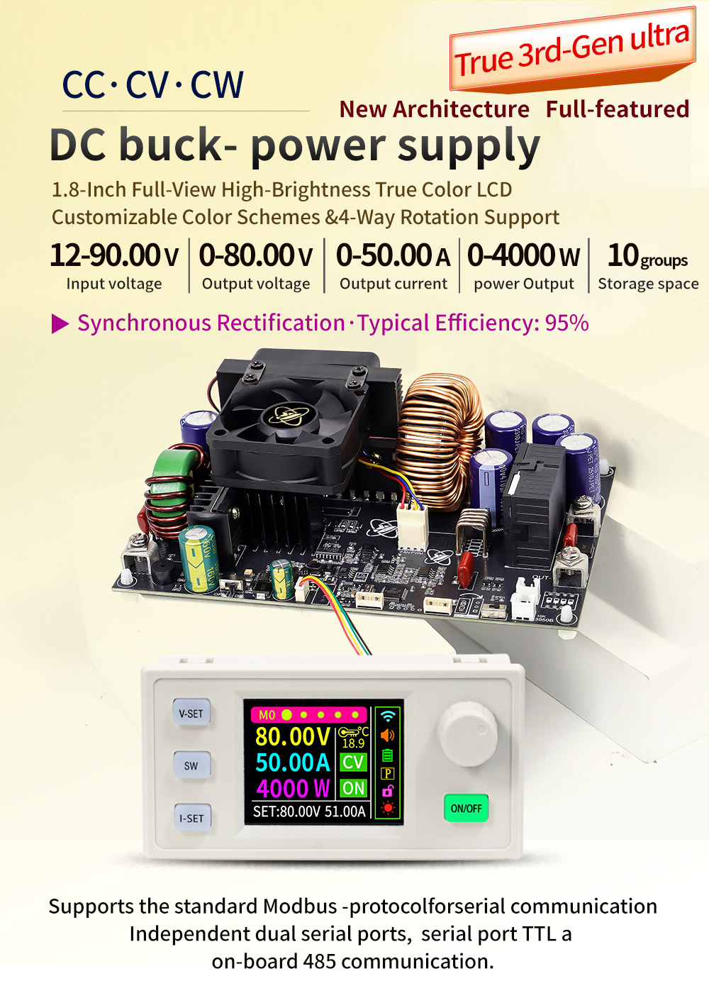 Sinilink XY12550S CNC DC Adjustable Regulated Power Supply