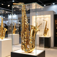 Wholesale/OEM/Factory Price Professional Performance BB/Eb Alto Saxophone Brass Flat B-key Wind Instruments Adult Beginners