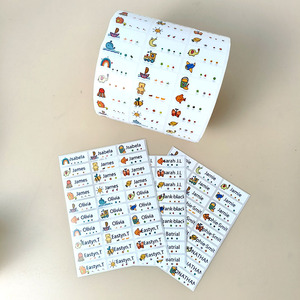Pegatinas Personalizadas para Niños, Etiquetas Adhesivas Impermeables para Etiquetar Sus Libros, Juguetes, Papelería Escolar con Nombre para <span class=keywords><strong>Marcar</strong></span> Objetos Bonitos - Product Image 5