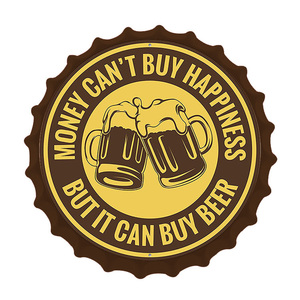 High Quality DRINK <strong>BEER</strong> Dia30CM Bottle Cap Metal <strong>Sign</strong> Custom Vintage <strong>Beer</strong> Cover Wall Plaque Club Bar Pub Home Wall Decoration - Product Image 2