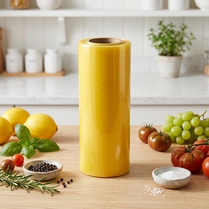 <span class=keywords><strong>Film</strong></span> alimentaire en PVC de qualité alimentaire, <span class=keywords><strong>film</strong></span> alimentaire en PVC, 300 m <span class=keywords><strong>x</strong></span> 30 cm, résistant à l'humidité, transparent, rouleau jumbo pour la cuisine, garde la viande et les fruits frais - Product Image 1