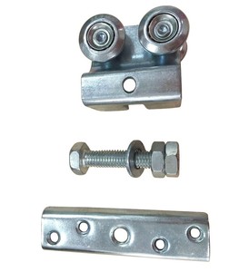 Zilveren Glijdende Rupsrol Hangende Schuurdeur Rail Trolley Wiel Met Spoor-En Bevestigingsbeugel - Product Image 4