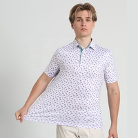 Polo de golf pour homme, nouvelle conception personnalisée, qualité de marque, impression intégrale, sublimation, polyester, élasthanne, extensible dans les 4 sens