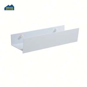 Estante de almacenamiento de baño y cocina moderno sin perforaciones, montado en la pared de metal de aluminio, respetuoso con el medio ambiente, duradero para uso en apartamentos - Product Image 2