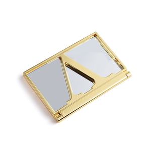 Fashion Girl Shiny Gold Color Hollow Design <b>Compact</b> Cosmetic Pocket <b>Mirror</b> - Product Image 3