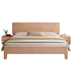 Guan Song Furniture <span class=keywords><strong>Lit</strong></span> en bois massif nordique en frêne blanc Moderne et élégant Durable Pratique pour les petits appartements <span class=keywords><strong>de</strong></span> location - Product Image 6