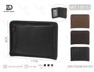 Card Slot <b>Small</b> <b>Wallet</b> 30 Mm Slim PU Leather No Closure Below 2 Inch For Business Card Storage - Product Image 1