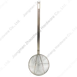 7 "سلك حلزوني مقشدة الفولاذ المقاوم للصدأ العنكبوت مصفاة المطبخ الطبخ مصفاة القلي العنكبوت مقشدة مغرفة - Product Image 2