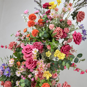 DKB Usine de fleurs artificielles Vente en gros Arche de fleurs décorative en soie violette pour toile de fond Arche de fleurs artificielles - Product Image 5