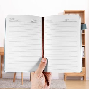 Chất lượng cao tùy chỉnh thương hiệu Tạp Chí may bìa cứng da Nhật Ký dày máy tính xách tay với dập nổi biểu tượng tùy chỉnh - Product Image 4