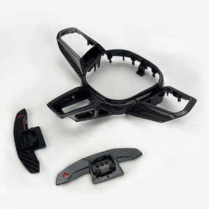 ฝาครอบตกแต่งคาร์บอนไฟเบอร์สไตล์สปอร์ต พร้อมก้านเปลี่ยนเกียร์แบบ Paddle Shifters สำหรับรถยนต์ <span class=keywords><strong>BMW</strong></span> G60 G70 G90 G48 G18 I5 <span class=keywords><strong>I7</strong></span> X Series - Product Image 5