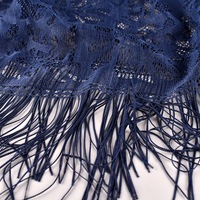 Châle Écharpe en Dentelle pour Femme En Gros, avec Pompons et Franges en Résille, Étoles pour Robes de Mariage, Soirée, Fête ou Église