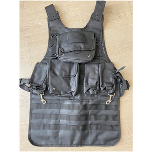 Grembiule da giardino in vera pelle per grembiuli da <span class=keywords><strong>pittori</strong></span> con grembiuli in denim di cotone da cucina tascabili all'ingrosso - Product Image 3