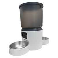 Distributeur automatique de nourriture intelligent pour animaux de compagnie avec contrôle des portions et minuterie, caméra avec contrôle à distance via application, pour usage domestique, alimentation automatique pour chiens et chats