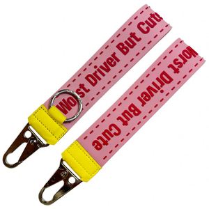 Hot Selling Custom Design 3D Rubber Printing <b>Thick</b> Wrist Keychain Nylon Short Lanyards - Product Image 3