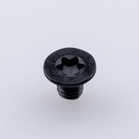 Vis à tête fraisée Torx M4, acier au carbone oxydé noir, tête plate hexalobulaire, classe 4.8 6.8 DIN 7500 pour usage industriel