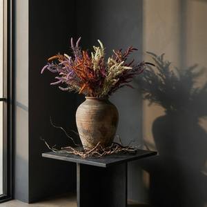 Fleurs artificielles en soie faites à la main, toucher réel, lavande et orange brûlé, pour décoration <span class=keywords><strong>de</strong></span> Thanksgiving, mariages, maison, hôtel et accessoires <span class=keywords><strong>de</strong></span> photographie - Product Image 4