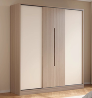 Armoire à portes coulissantes, chambre à coucher, moderne, simple et facile à assembler, armoire à vêtements