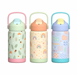 Botella <span class=keywords><strong>de</strong></span> Agua Infantil Hong Ling, Económica, Colorida, Libre <span class=keywords><strong>de</strong></span> BPA, Apta para Alimentos, con Pajita, Portátil para Viajes y Escuela - Product Image 1