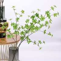 Daun PVC Buatan Tangan Multi-Petal Tekstur Seperti Film Gaya Jepang Dekorasi Pernikahan Tanaman Hijau Gantung Rumah Kamelia Kustom